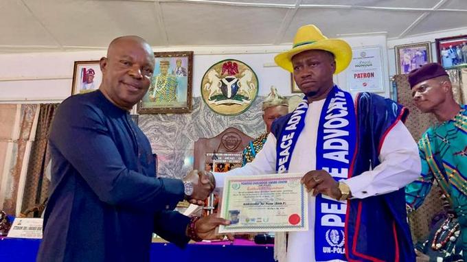 UN-POLAC Honors Ntatam as Ambassador for Peace